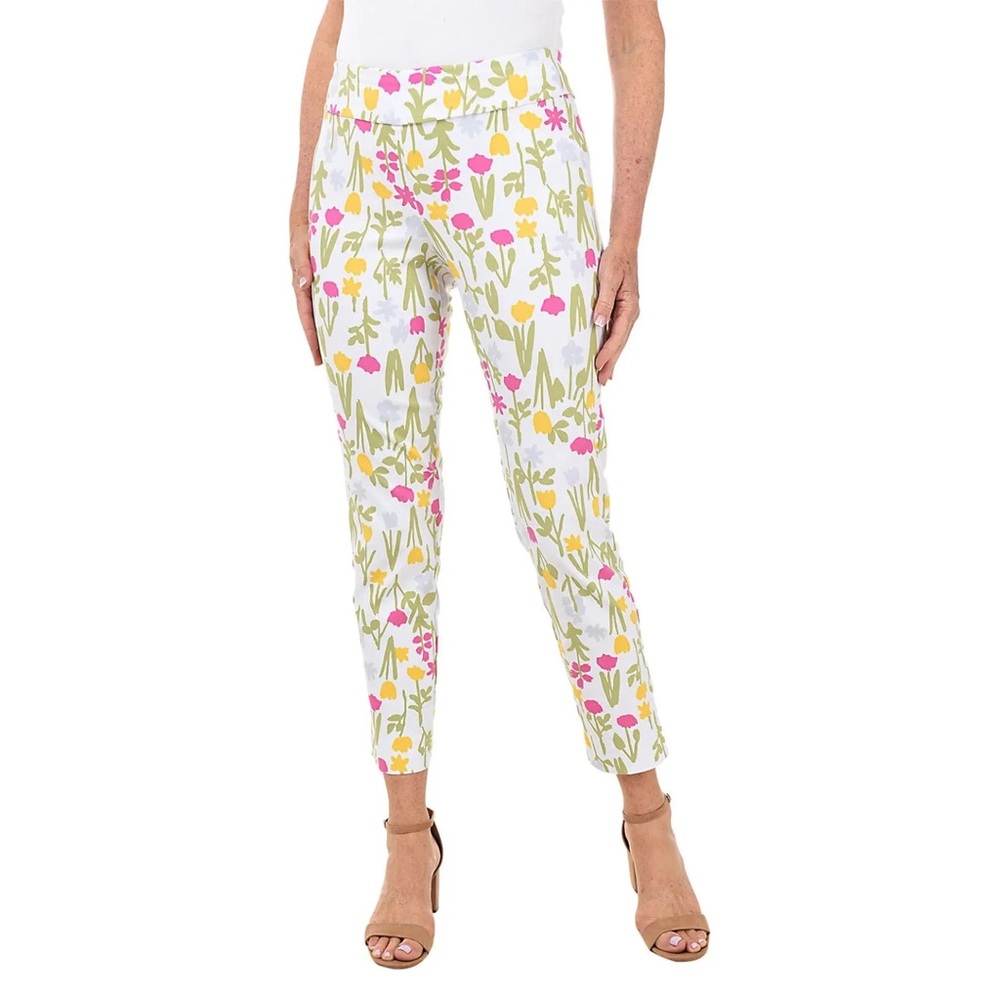 Krazy Larry Pull-On Ankle Floral Pants
